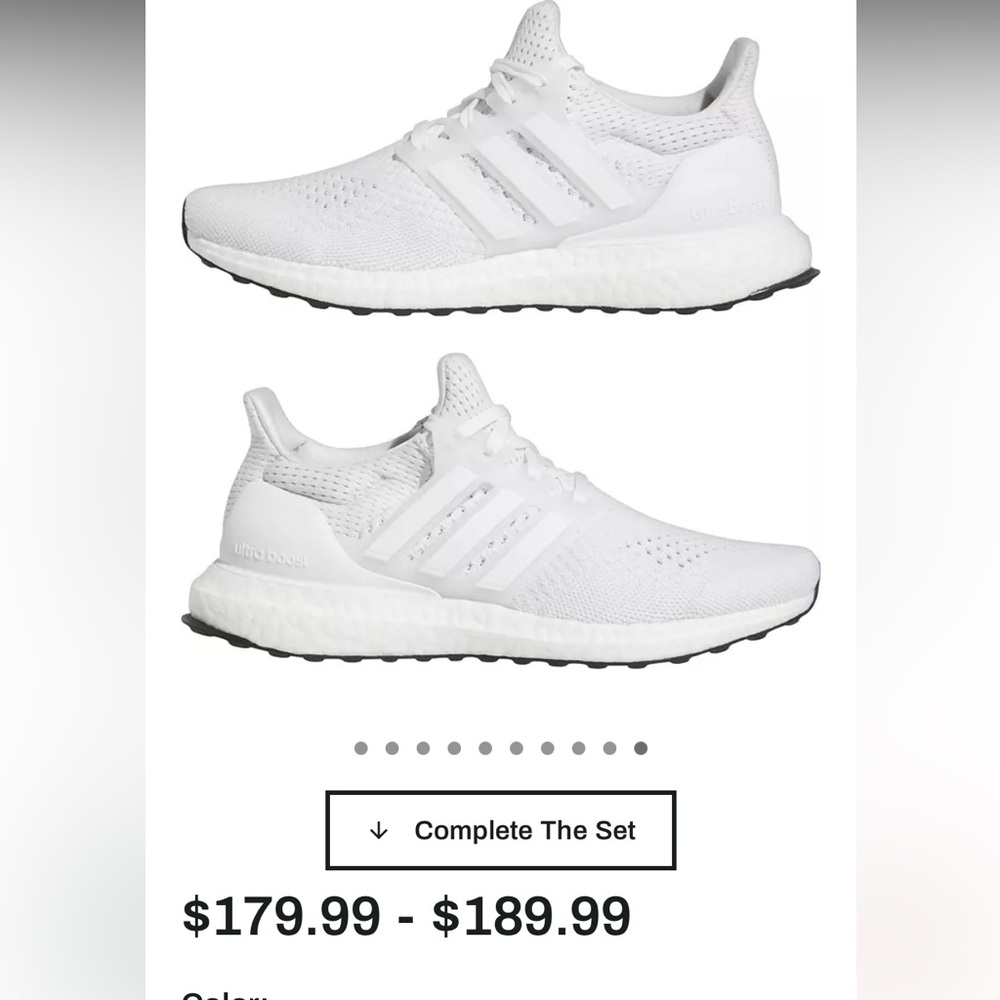 Adidas Ultra Dreams All-White Running Shoes - Picture 3 of 10